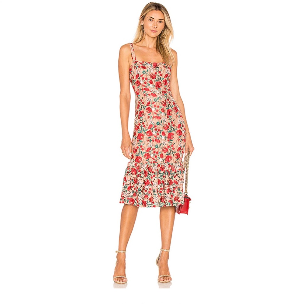 Lovers + Friends Under the Stars MIDI Dress